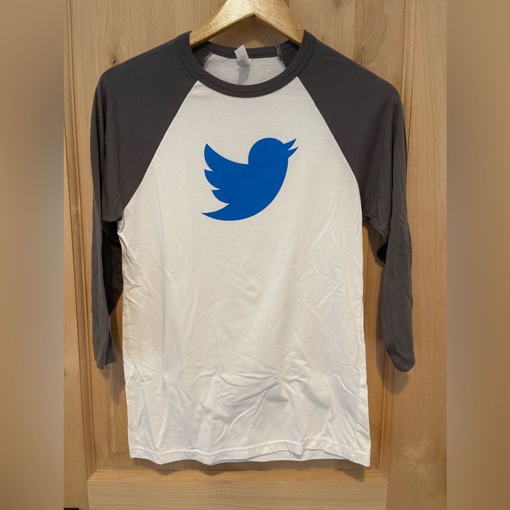 Vintage Twitter Baseball Tee Small